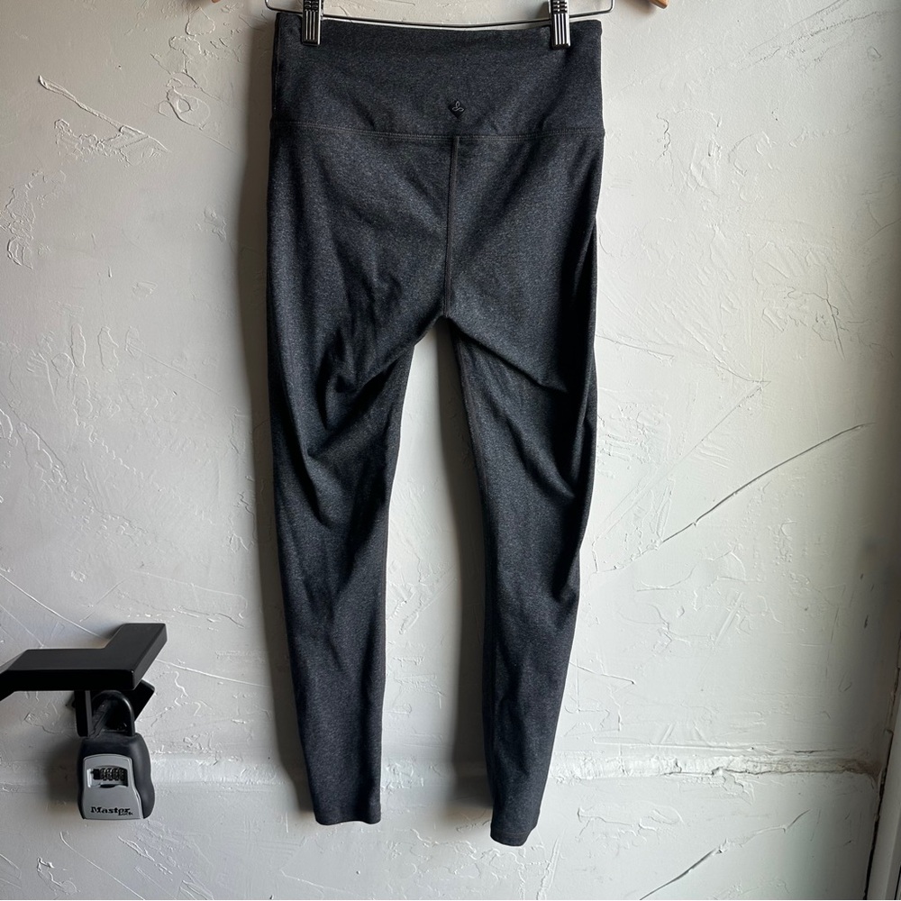 Prana MidRise Heathered Gray Full Length‎ 28” Leggings Size Small